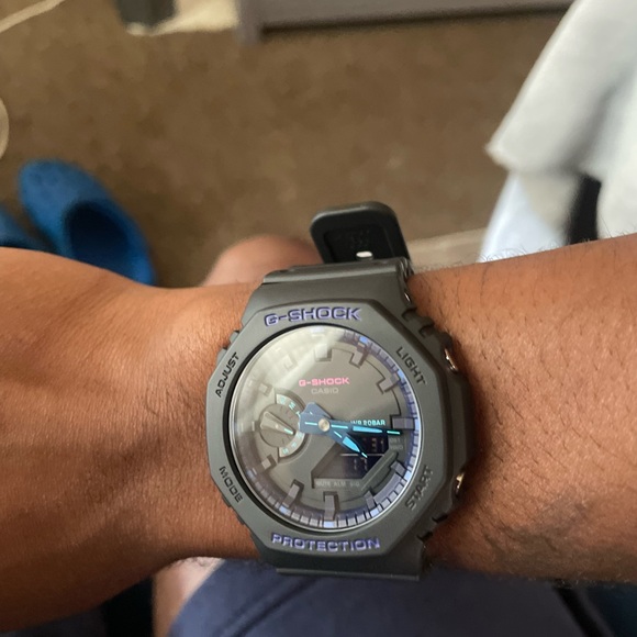 Casio G-Shock Gray and Blue Smartwatch